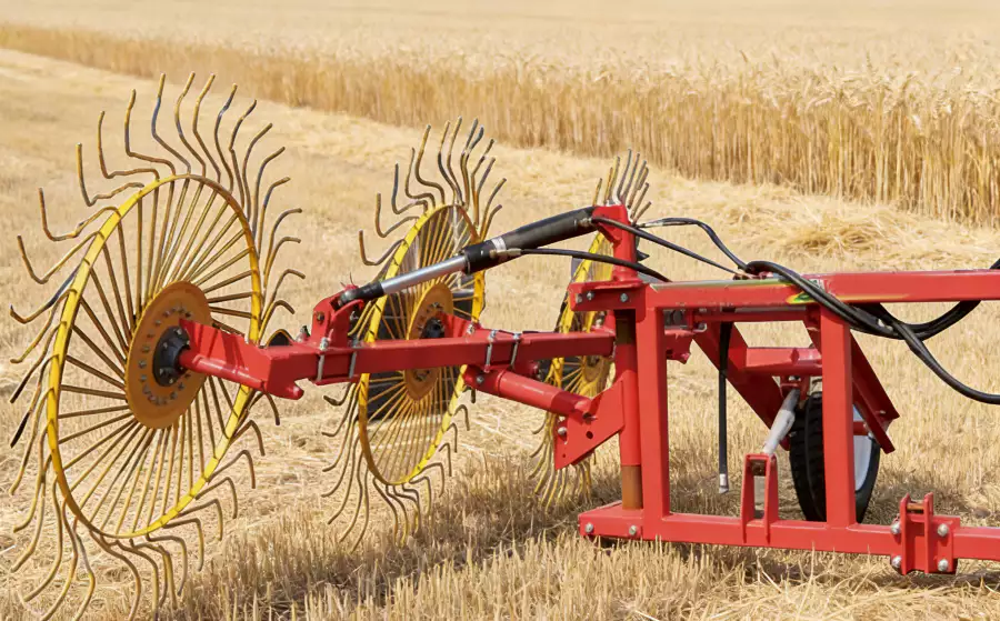 9FZ-2.0 Hydraulic Folding Finger Wheel Tedder (3-Wheel)